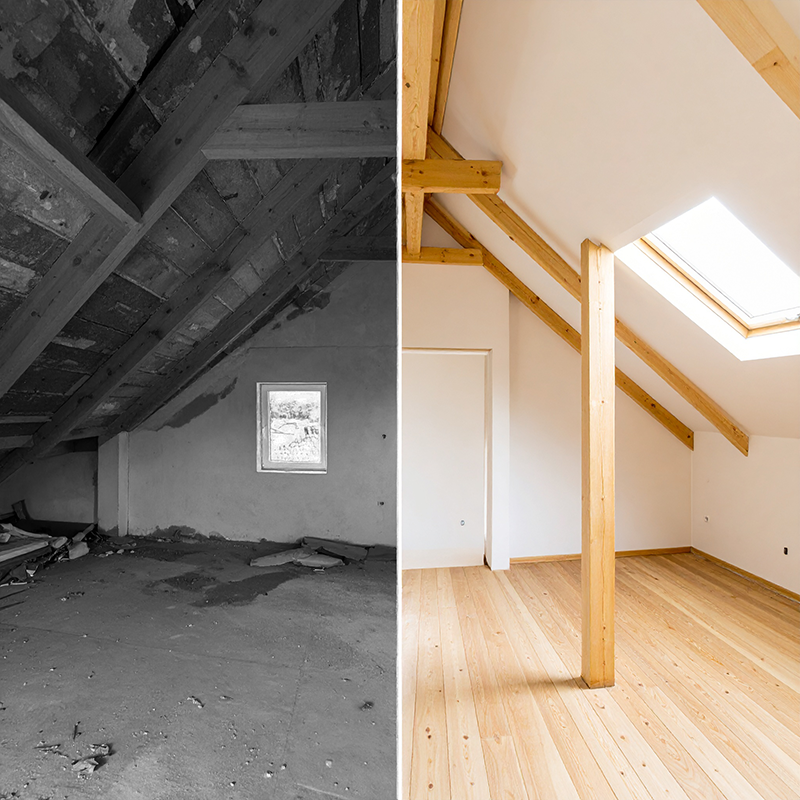 Dachbodenausbau